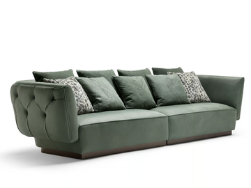 SIMON - Tufted leather sofa by OPERA CONTEMPORARY - view 2